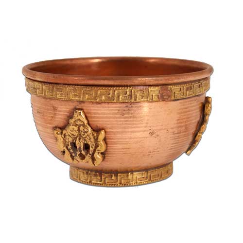 R�ucherschale aus Kupfer, � 8 cm