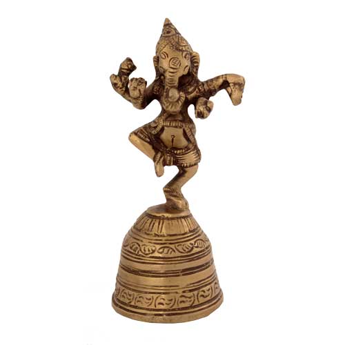 Ganesha auf Glocke 10 cm