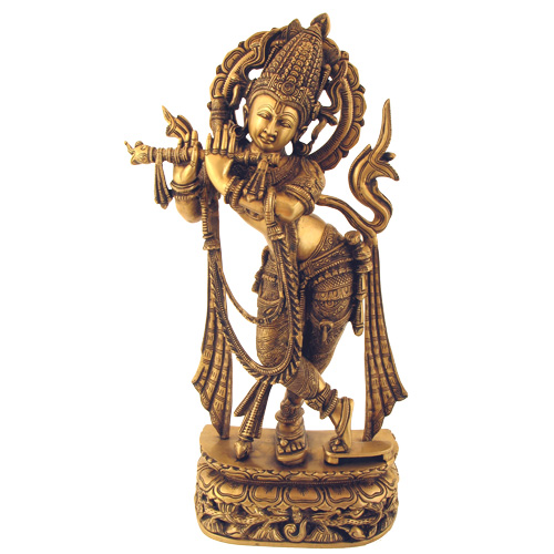 Krishna, stehend, verziert, 58cm