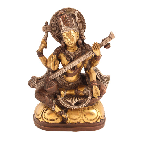 Saraswati, sitzend, 21cm