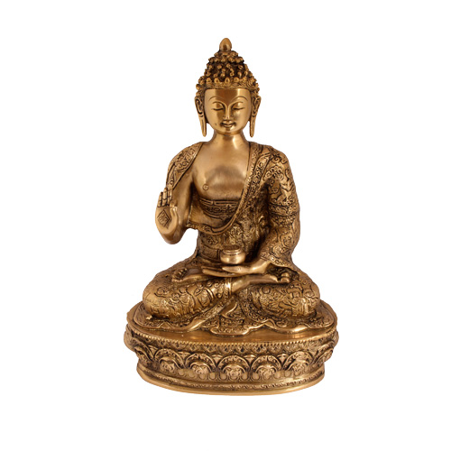 Buddha, verziert, segnend, 32cm