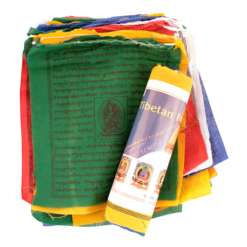 Tibetische Gebetsfahnen, 25 Fahnen, Grsse: (L) 20,5 cm x (B) 17 cm