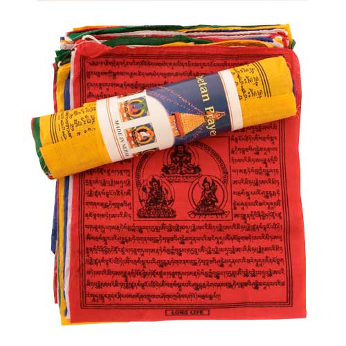 Tibetische Gebetsfahnen, 25 Fahnen, Grsse: (L) 33,5 x (B) 28,5cm