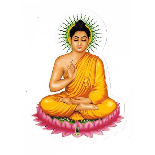 Aufkleber Buddha, klein