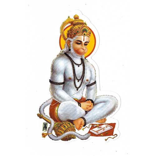 Aufkleber Hanuman, klein