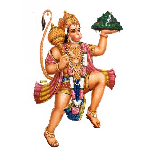 Aufkleber Hanuman, gross