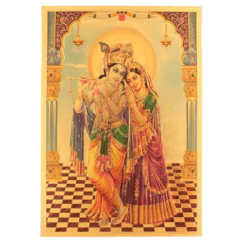 Goldposter, Rade-Krishna, DIN A4 Format