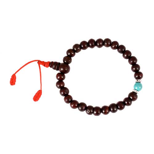 Power-Bracelet Rosenholz mit Trkis 