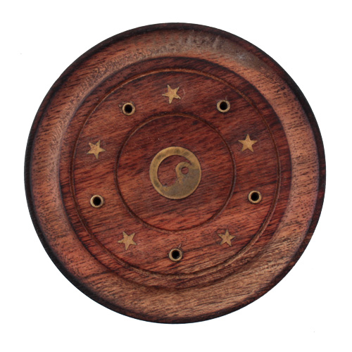 R�ucherst�bchenhalter rund Yin-Yang, � 10 cm