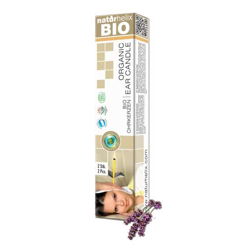 Ohrkerze BIO-Lavendel, Inhalt: 2 Stück, Länge ca 24 cm